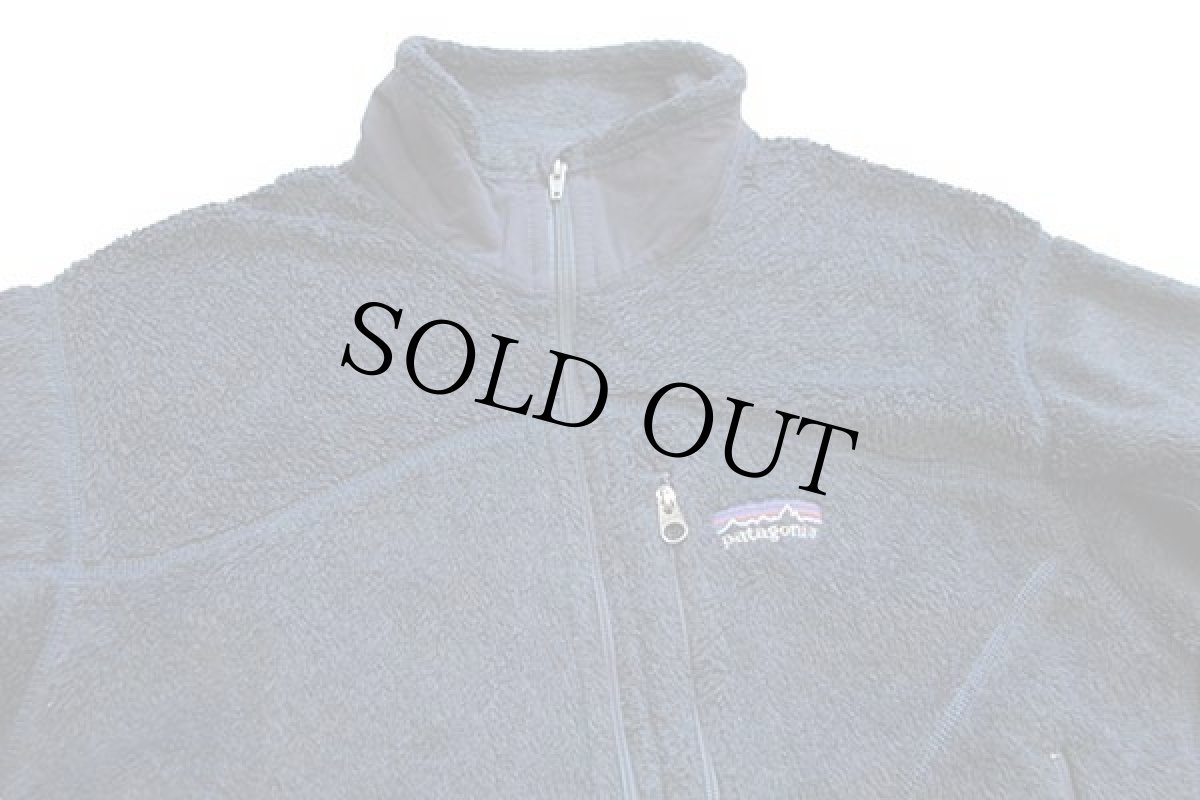 画像3: 00s USA製 patagoniaパタゴニア R2 POLARTEC フリースジャケット ネイビーグレー M★刺繍ロゴ (3)