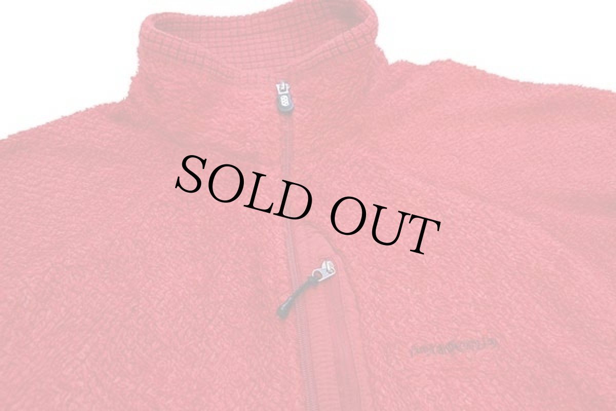 画像3: 00s USA製 patagoniaパタゴニア R3 ボディラグ プルオーバー POLARTEC フリース 赤 M (3)