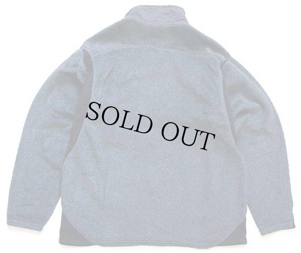 画像2: 00s USA製 patagoniaパタゴニア R2 POLARTEC フリースジャケット ネイビーグレー M★刺繍ロゴ (2)