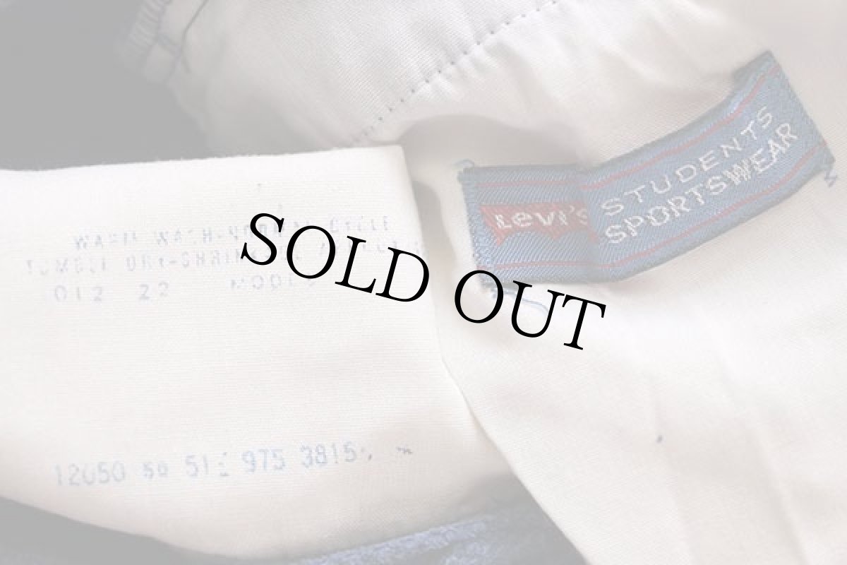 画像6: 70s Levi'sリーバイス フレア ベロアパンツ 紺 w31 (6)