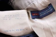 画像6: 70s Levi'sリーバイス フレア ベロアパンツ 紺 w31 (6)