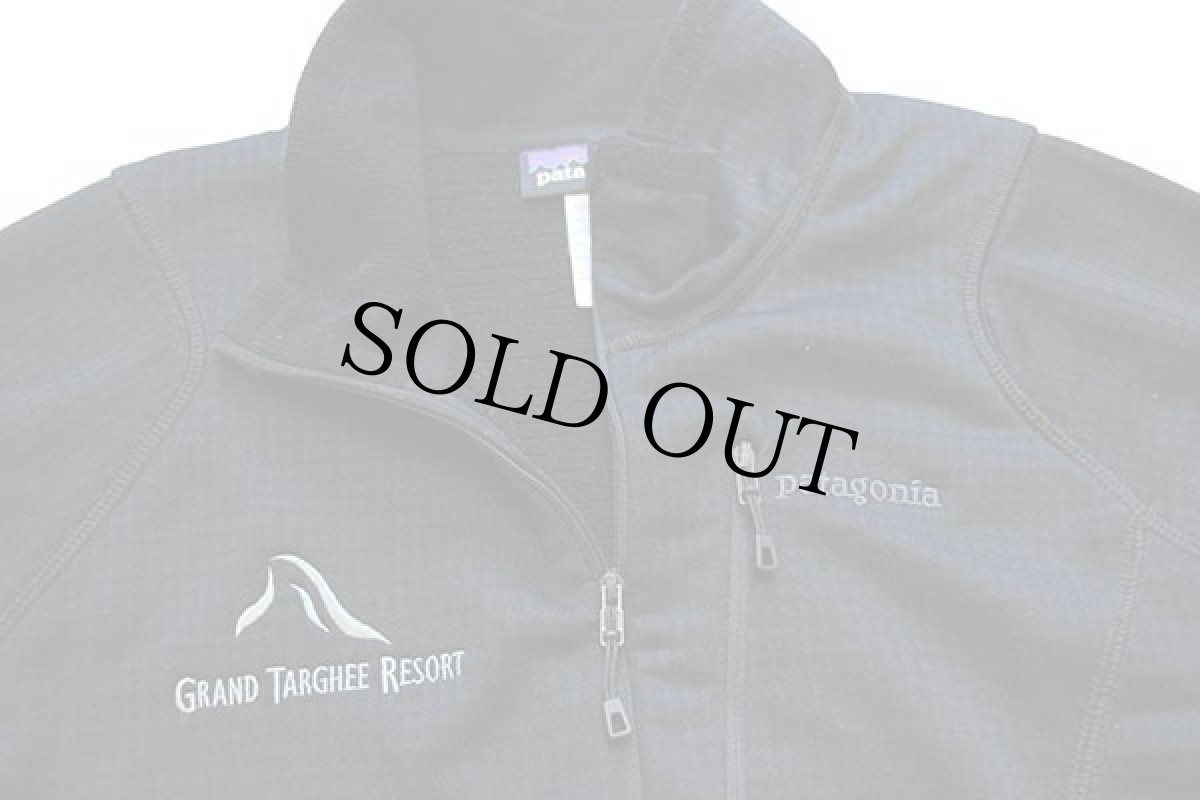 画像3: patagoniaパタゴニア GRAND TARGHEE RESORT刺繍 R1 フラッシュプルオーバー POLARTEC フリース BLK XL (3)