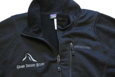 画像3: patagoniaパタゴニア GRAND TARGHEE RESORT刺繍 R1 フラッシュプルオーバー POLARTEC フリース BLK XL (3)