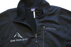 画像3: patagoniaパタゴニア GRAND TARGHEE RESORT刺繍 R1 フラッシュプルオーバー POLARTEC フリース BLK XL (3)