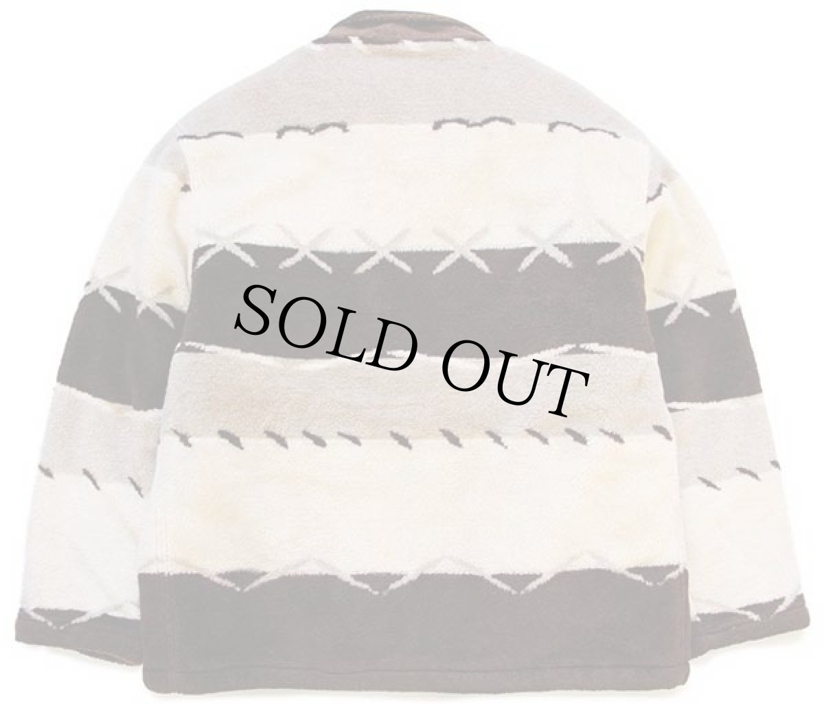 画像2: 90s イタリア製 Wampum Cold フォークロア柄 キルティングライナー フリース ファイヤーマンジャケット XL (2)