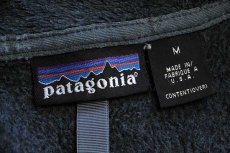 画像4: 00s USA製 patagoniaパタゴニア R2 POLARTEC フリースジャケット ネイビーグレー M★刺繍ロゴ (4)