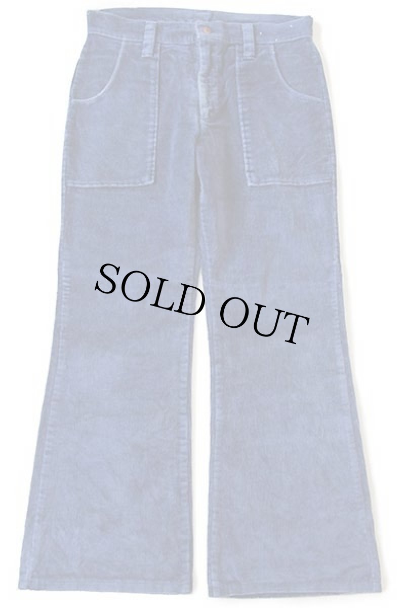 画像2: 70s Levi'sリーバイス フレア ベロアパンツ 紺 w31 (2)