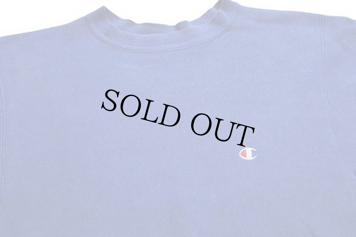 画像3: 90s USA製 Championチャンピオン ワンポイント リバースウィーブ スウェット コバルトブルー L (3)