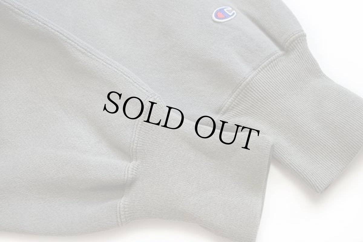 画像6: 90s メキシコ製 Championチャンピオン ワンポイント ツートン リバースウィーブ スウェット グリーングレー M (6)