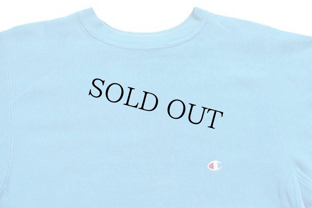 画像3: 90s USA製 Championチャンピオン ワンポイント リバースウィーブ スウェット シアン M (3)