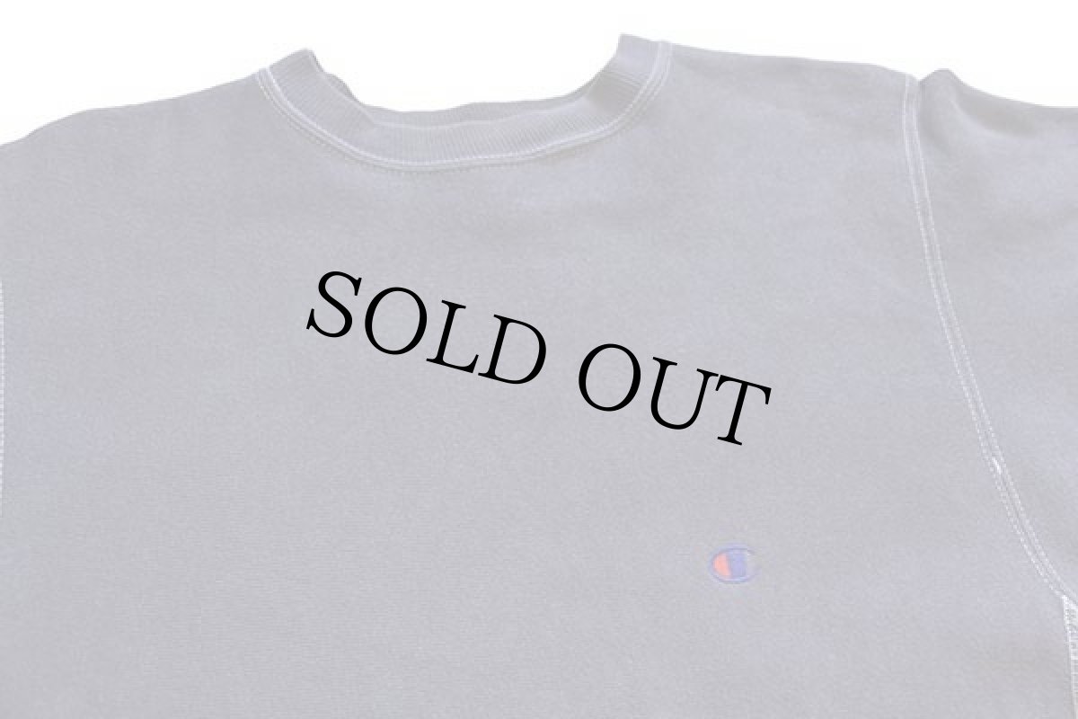 画像3: 90s メキシコ製 Championチャンピオン ワンポイント リバースウィーブ スウェット 後染め チャコール L (3)