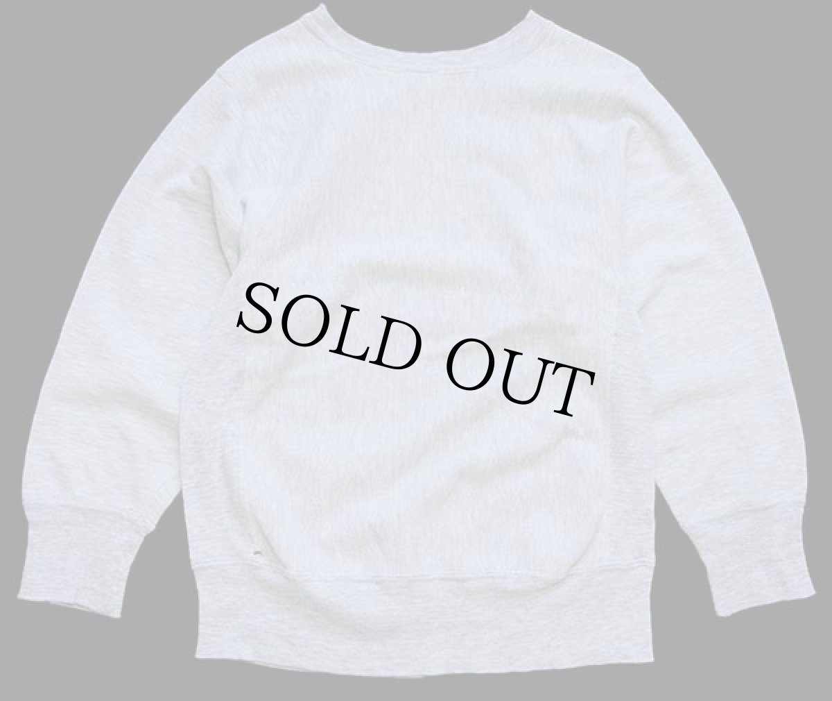 画像2: 80s USA製 Championチャンピオン ワンポイント リバースウィーブ スウェット 杢グレー S (2)