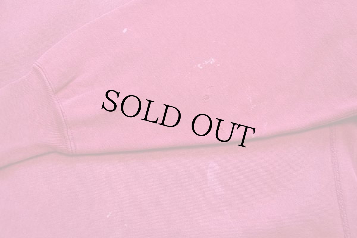 画像5: 90s USA製 Championチャンピオン ワンポイント リバースウィーブ スウェット ボロ ピンク L (5)