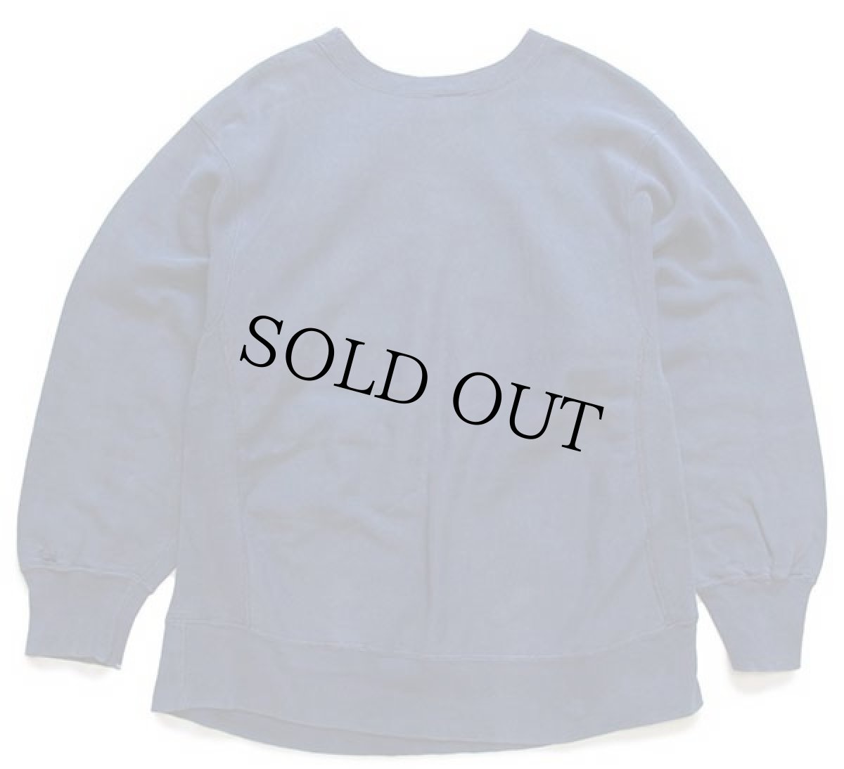 画像2: 80s USA製 Championチャンピオン ワンポイント リバースウィーブ スウェット ボロ 紺 フェード XL (2)