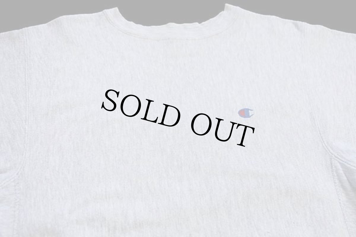 画像3: 90s USA製 Championチャンピオン ワンポイント リバースウィーブ スウェット 杢グレー M (3)