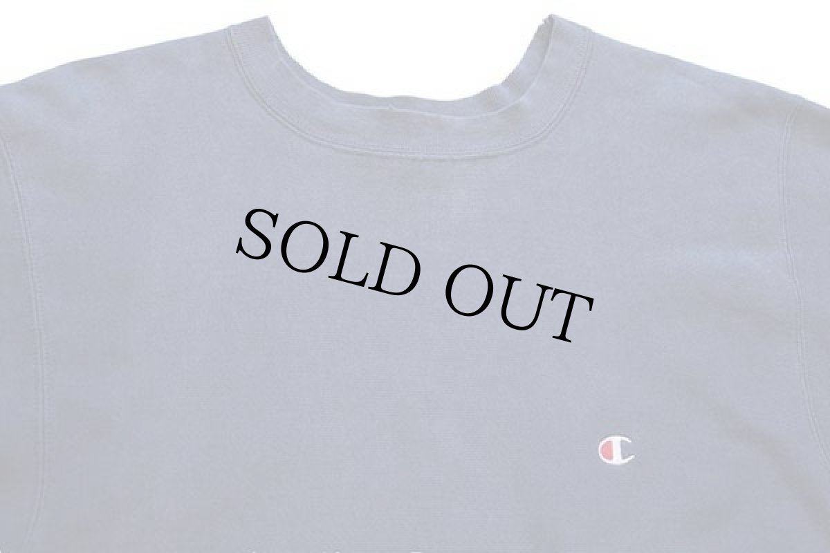 画像3: 80s USA製 Championチャンピオン ワンポイント リバースウィーブ スウェット ボロ 紺 フェード XL (3)