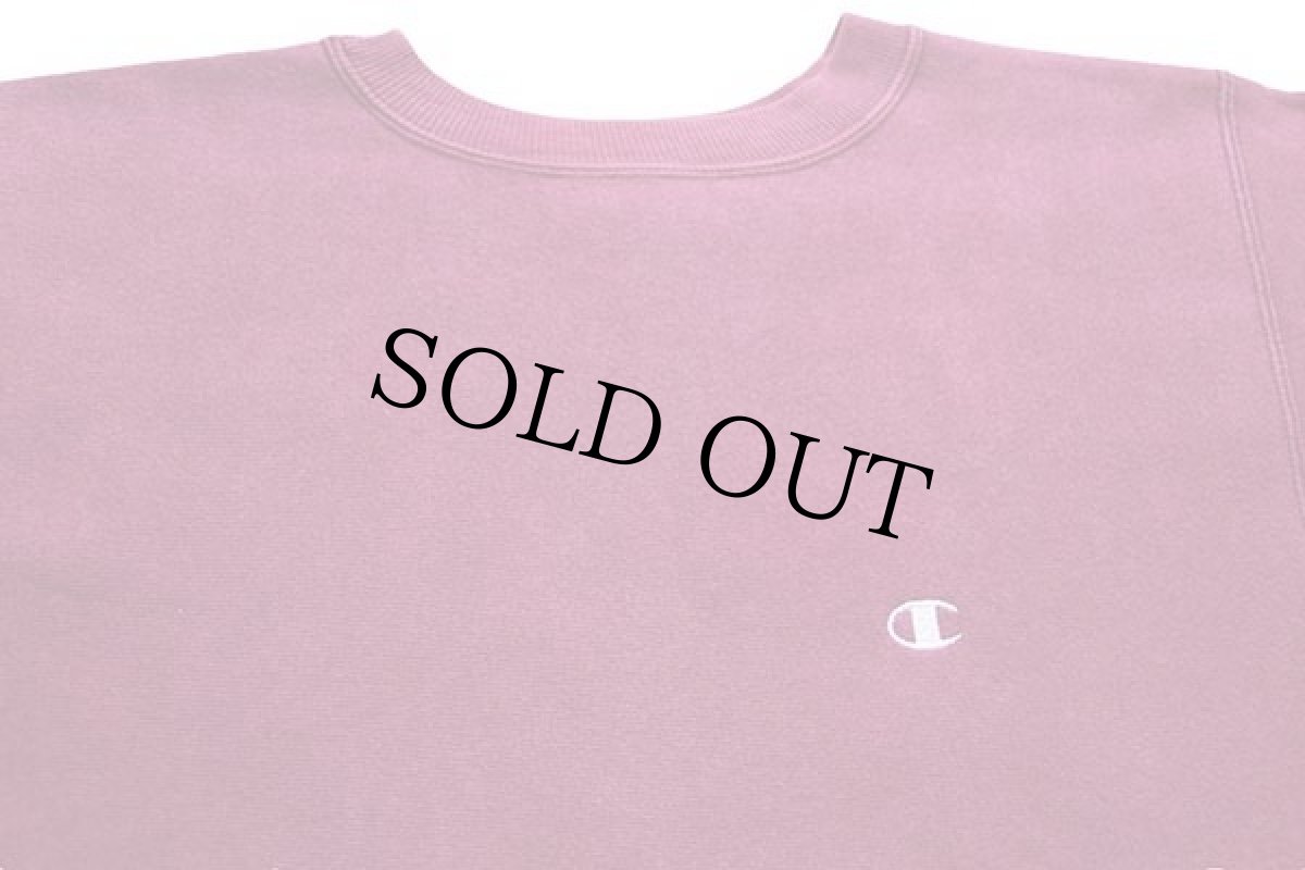 画像3: 90s メキシコ製 Championチャンピオン ワンポイント リバースウィーブ スウェット 赤紫 M (3)