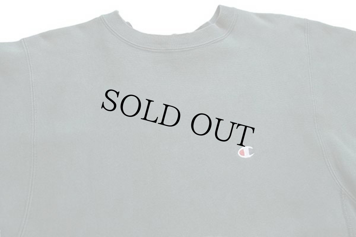 画像3: 90s USA製 Championチャンピオン ワンポイント リバースウィーブ スウェット 緑 フェード M (3)