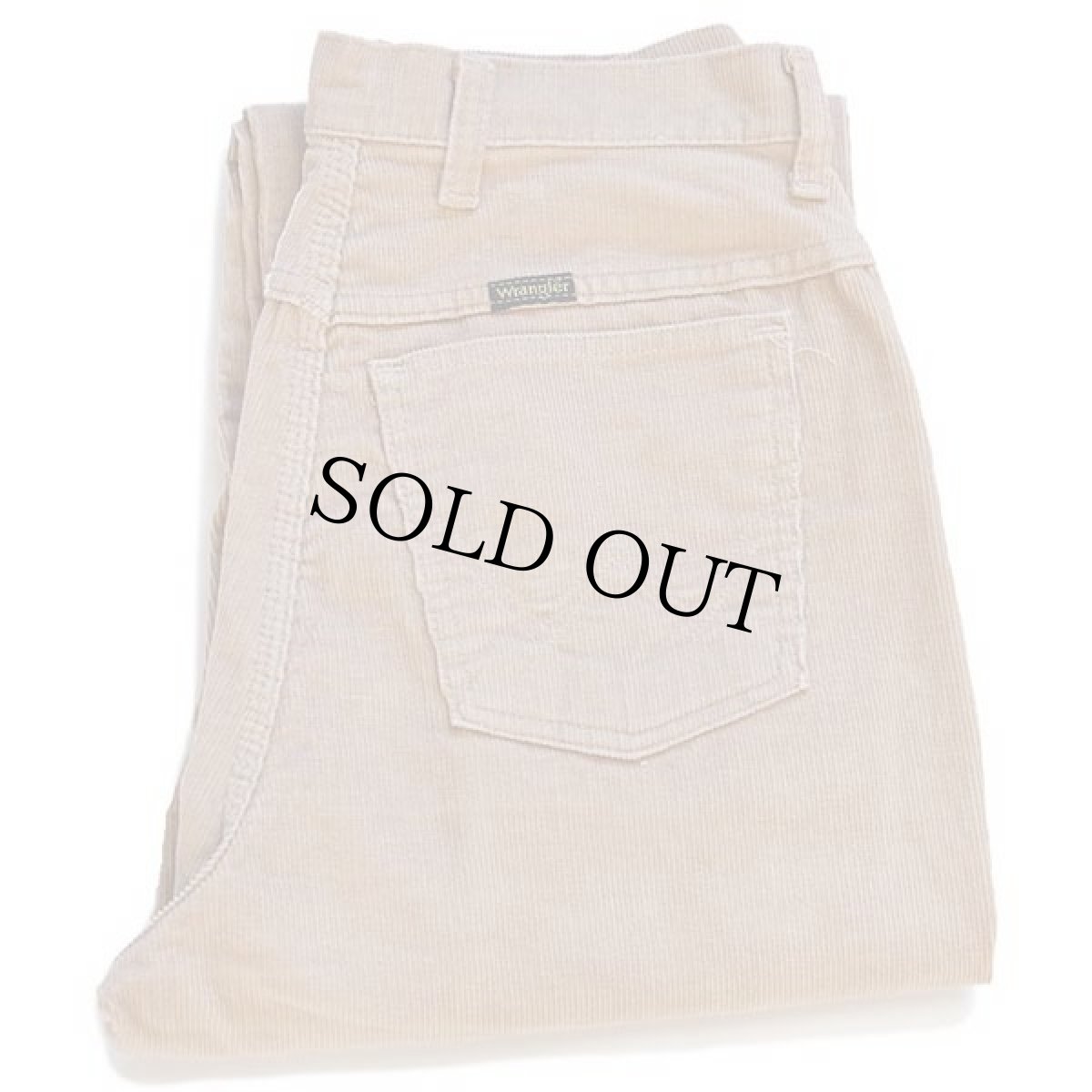 画像1: 80s USA製 Wranglerラングラー コーデュロイパンツ ベージュ 12 (1)