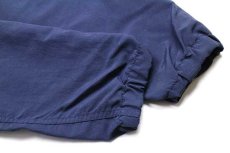 画像5: L.L.Bean ツートン 切り替え ナイロン アノラックパーカー 紺×青紫 L (5)