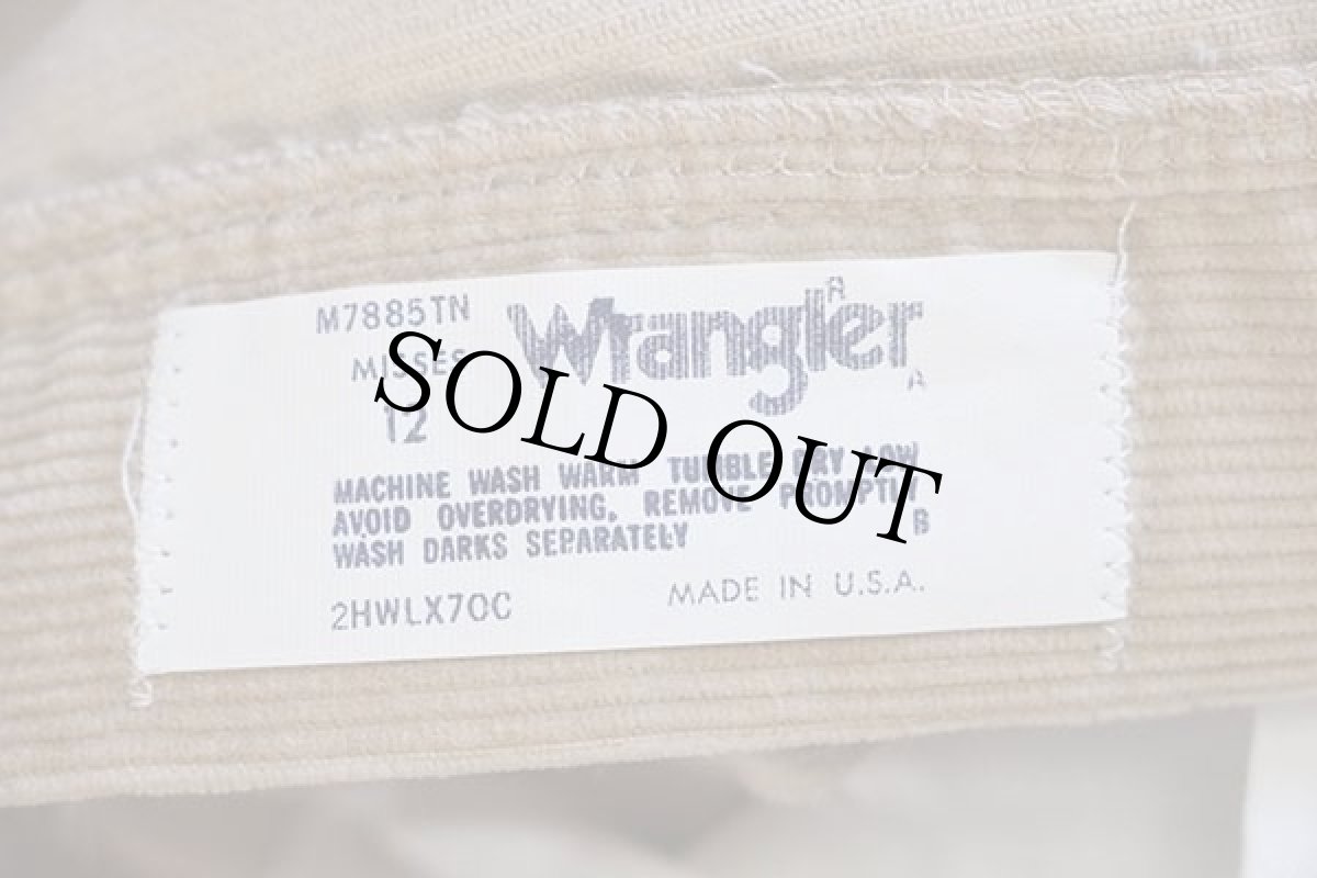 画像6: 80s USA製 Wranglerラングラー コーデュロイパンツ ベージュ 12 (6)