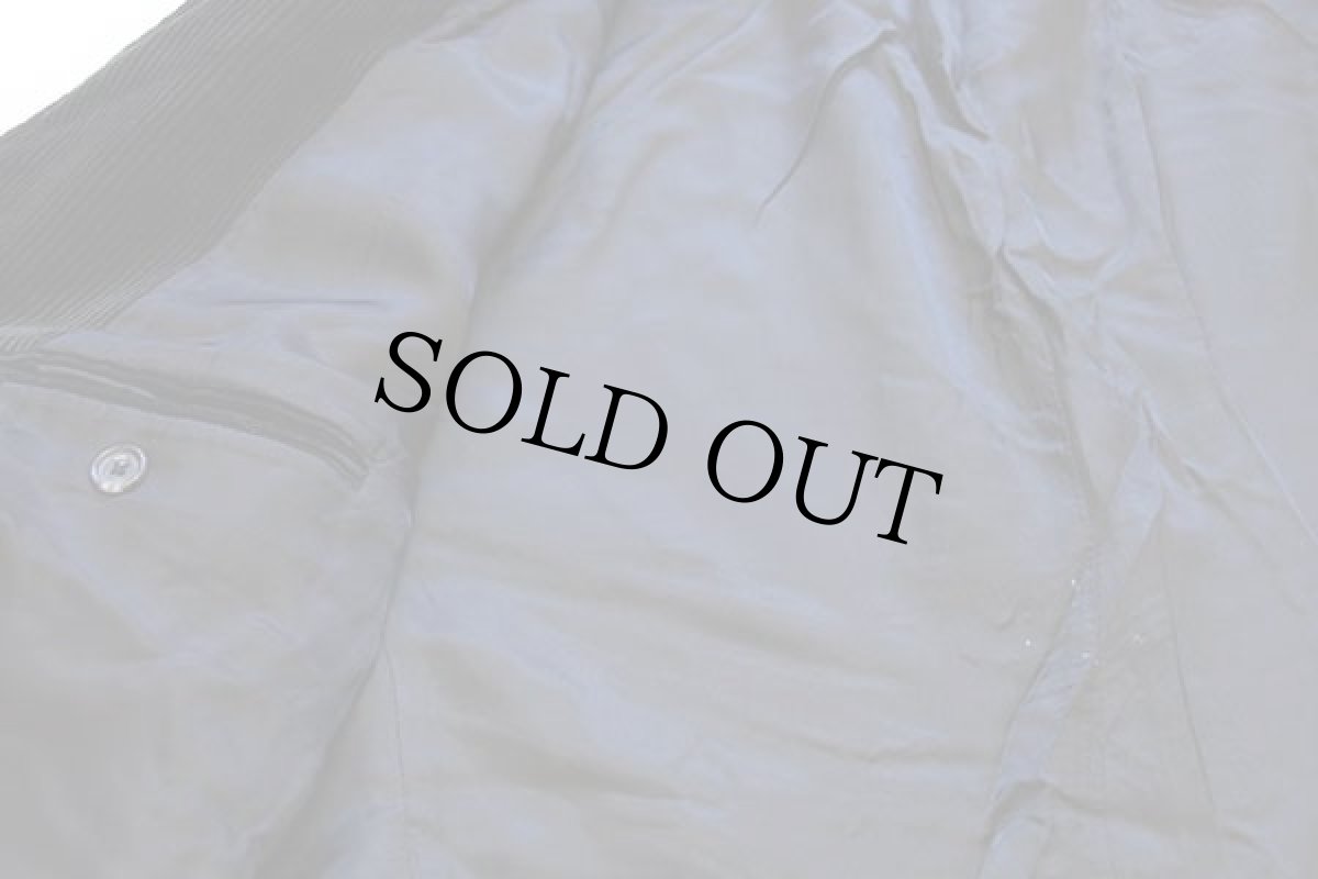 画像5: ポロ ラルフローレン 3つボタン エルボーパッチ付き 太畝 コーデュロイ テーラードジャケット 黒 42R (5)