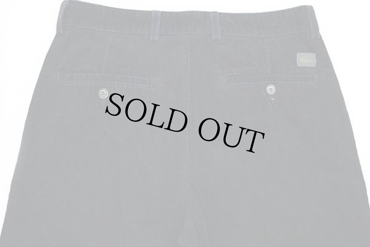 画像5: 90s LACOSTEラコステ コットン コーデュロイパンツ 濃紺 w31 (5)