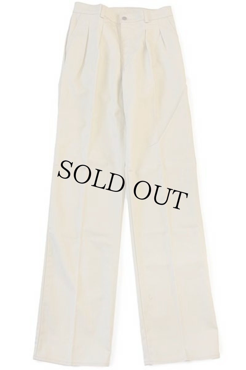 画像2: デッドストック★70s イタリア製 Levi'sリーバイス 696 ツータック ツイルパンツ 薄茶 w32 L36★ユーロ (2)