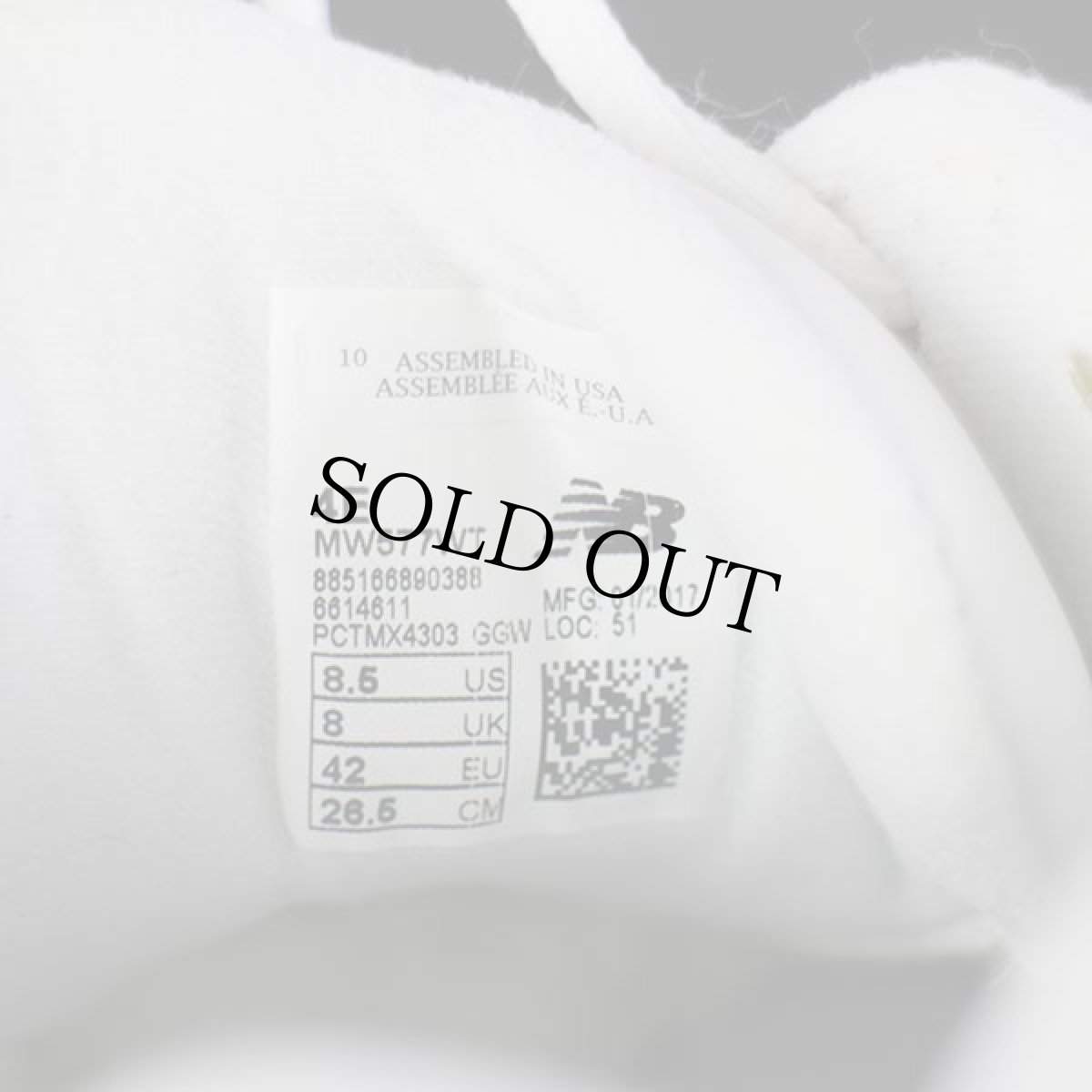 画像6: USA製 NEW BALANCEニューバランス 577 ウォーキング スニーカー ホワイト 4E 26.5cm (6)