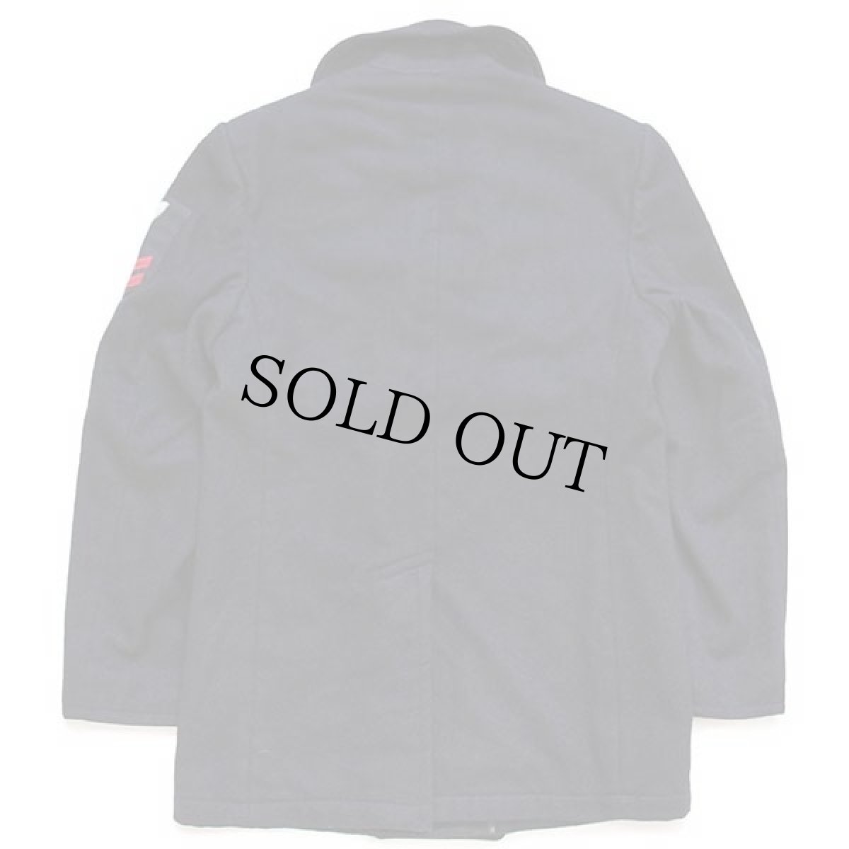 画像2: 80s 米軍 U.S.NAVY パッチ付き メルトン ウール ピーコート 黒 36R (2)