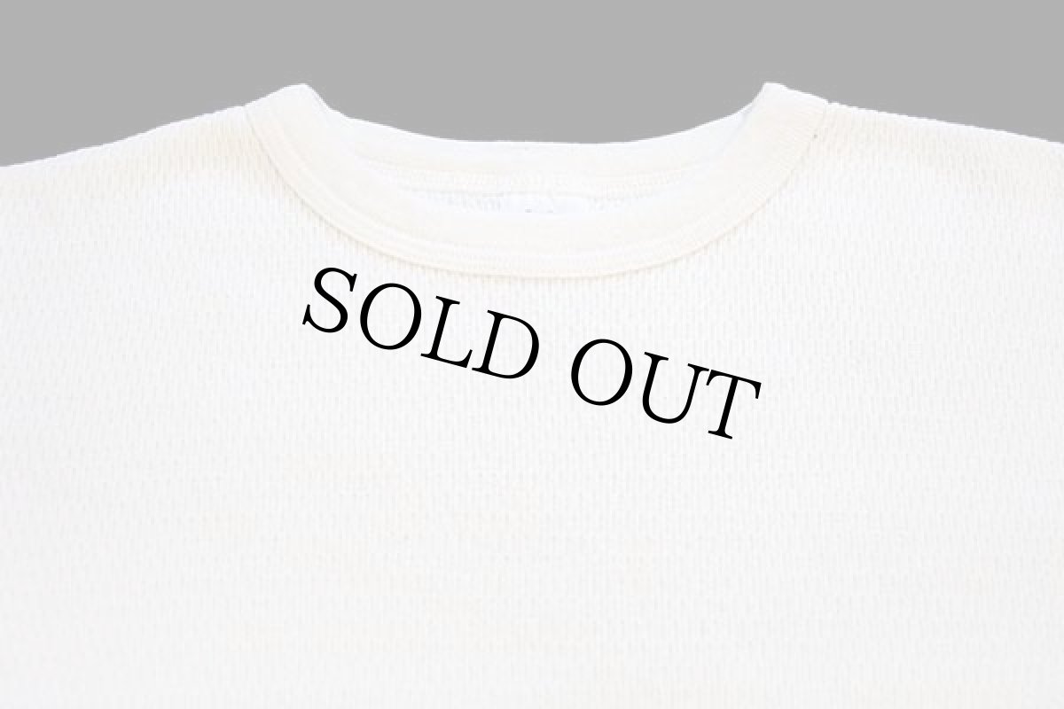 画像3: 00s USA製 米軍 Caroline Apparel Group コットン サーマルシャツ ナチュラル XL (3)