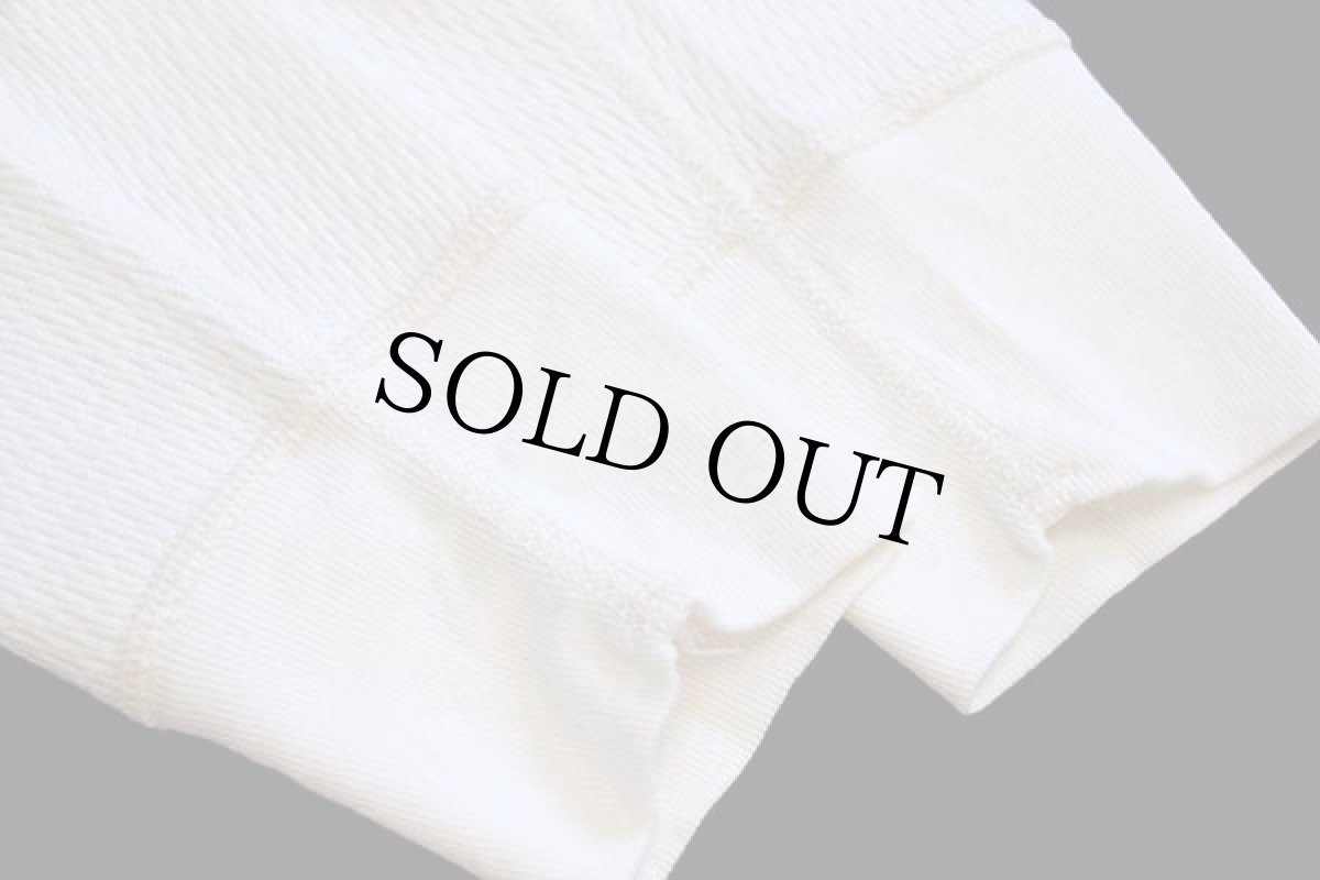 画像5: 00s USA製 米軍 Caroline Apparel Group コットン サーマルシャツ ナチュラル XL (5)