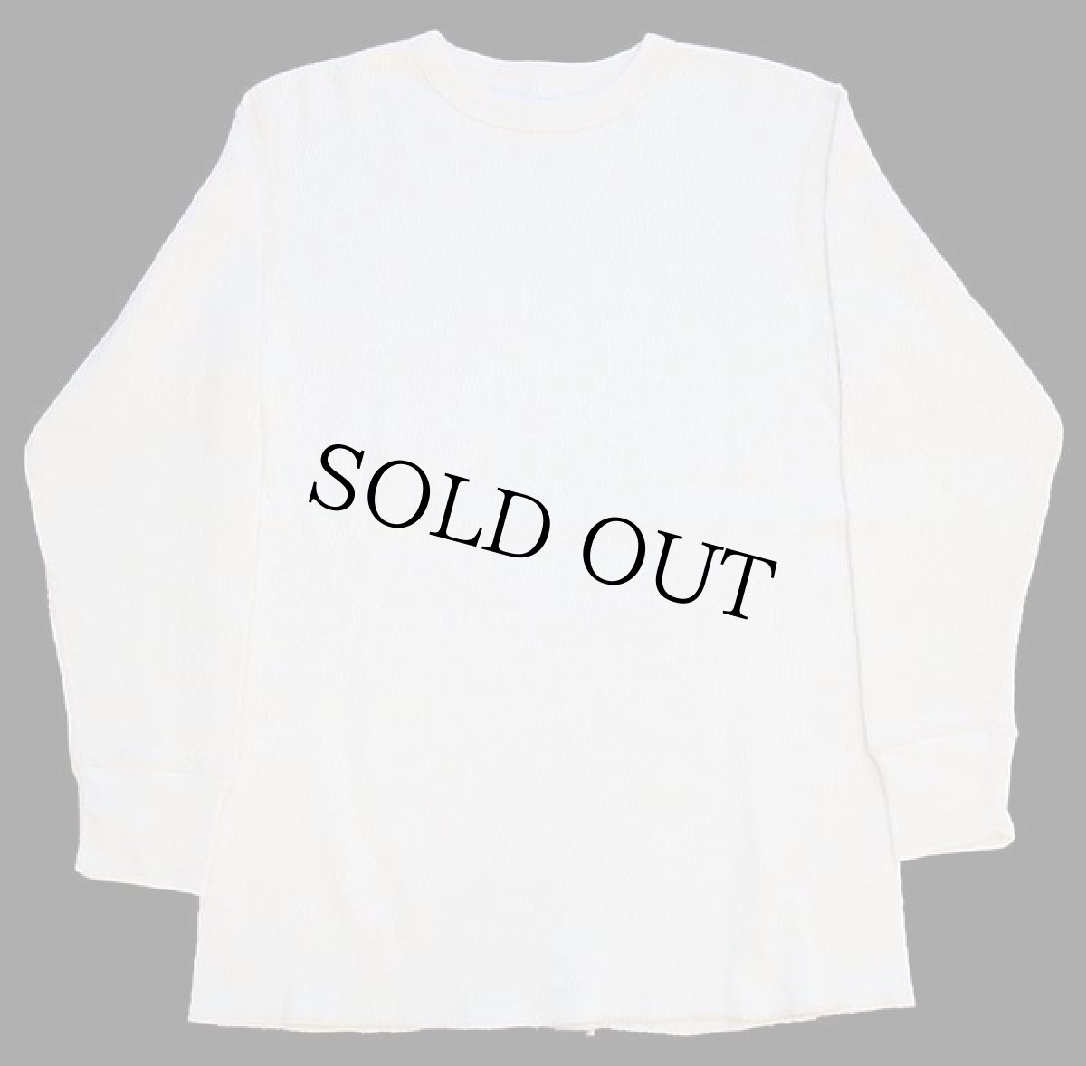 画像2: 00s USA製 米軍 Caroline Apparel Group コットン サーマルシャツ ナチュラル XL (2)