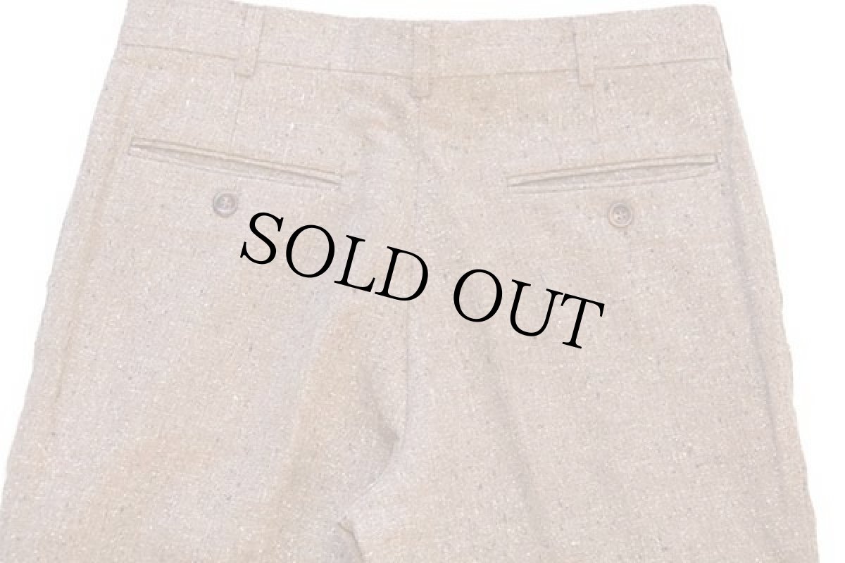 画像5: デッドストック★80s Salvation ネップ入り スラックス パンツ w30 (5)