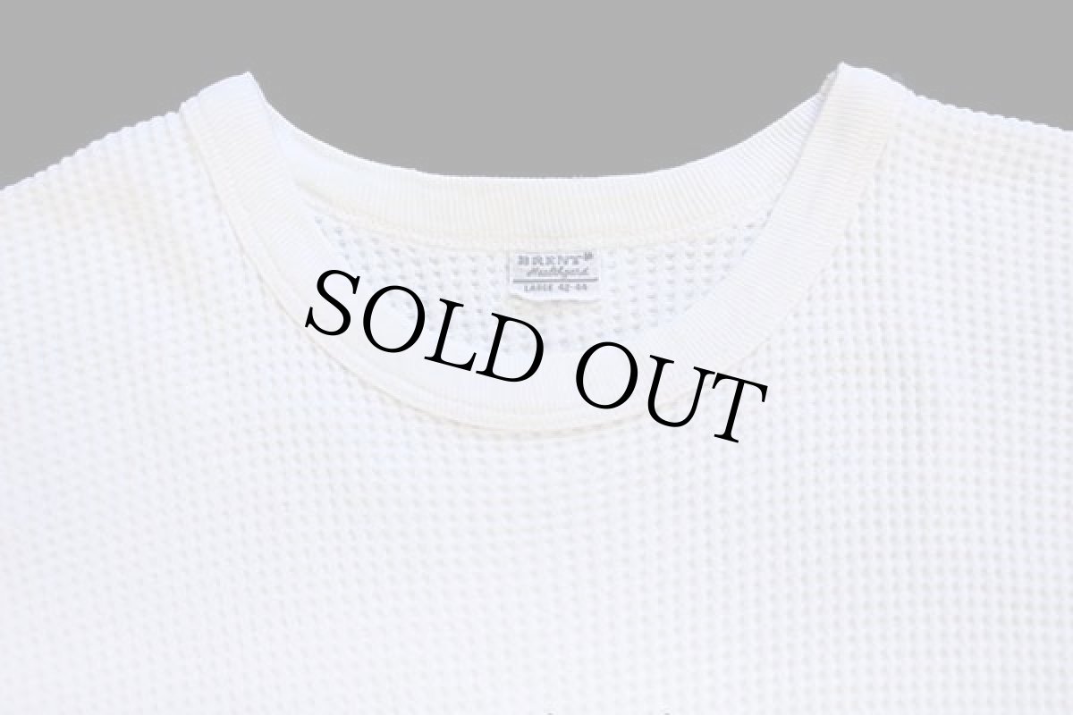 画像3: 50s MONTGOMERY WARD BRENT Healthgar コットン サーマルシャツ ナチュラル L (3)