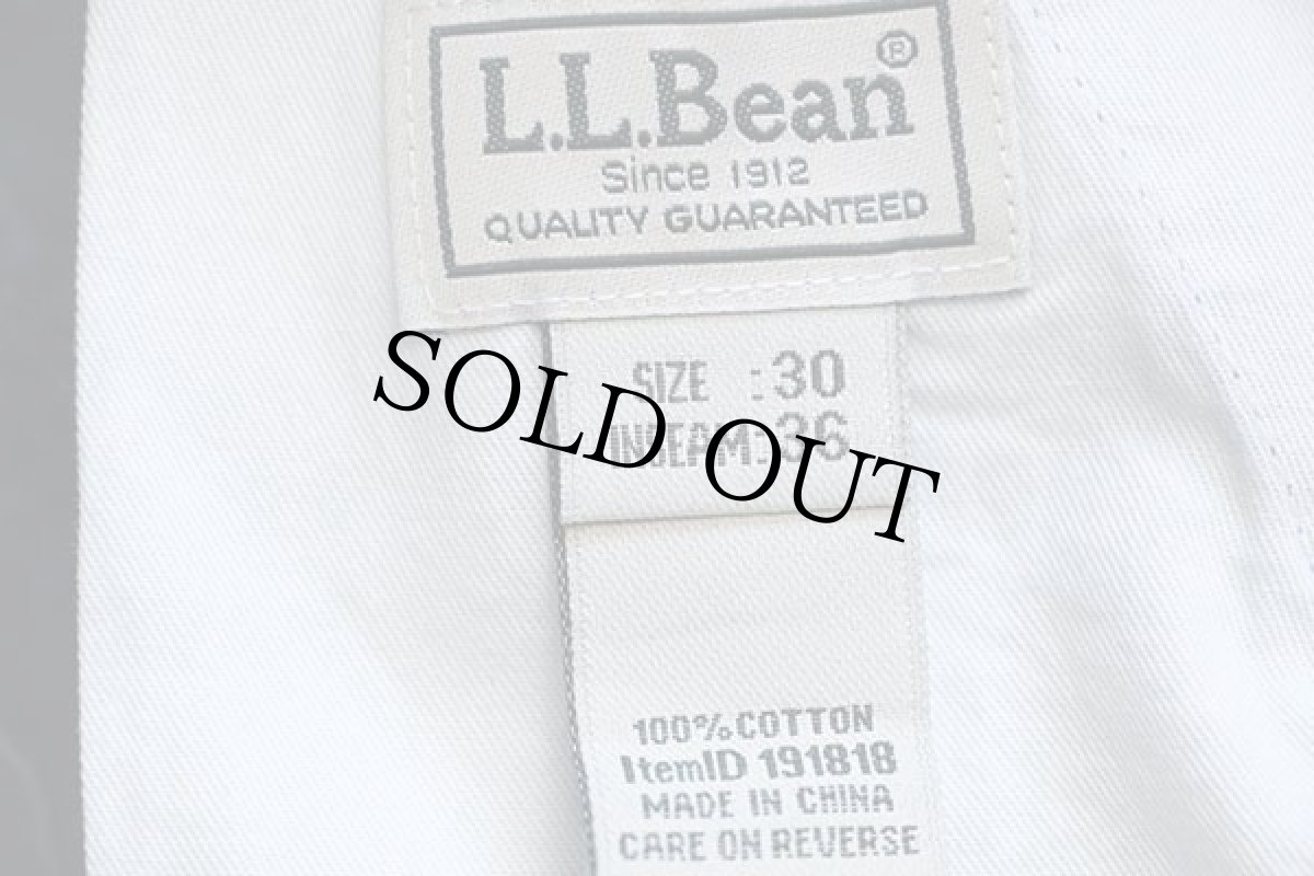 画像6: 未使用★L.L.Bean ウォッシュ加工 コットン カーゴパンツ ブルー w30 (6)