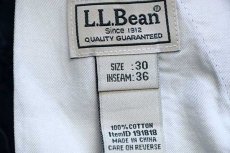 画像6: 未使用★L.L.Bean ウォッシュ加工 コットン カーゴパンツ ブルー w30 (6)