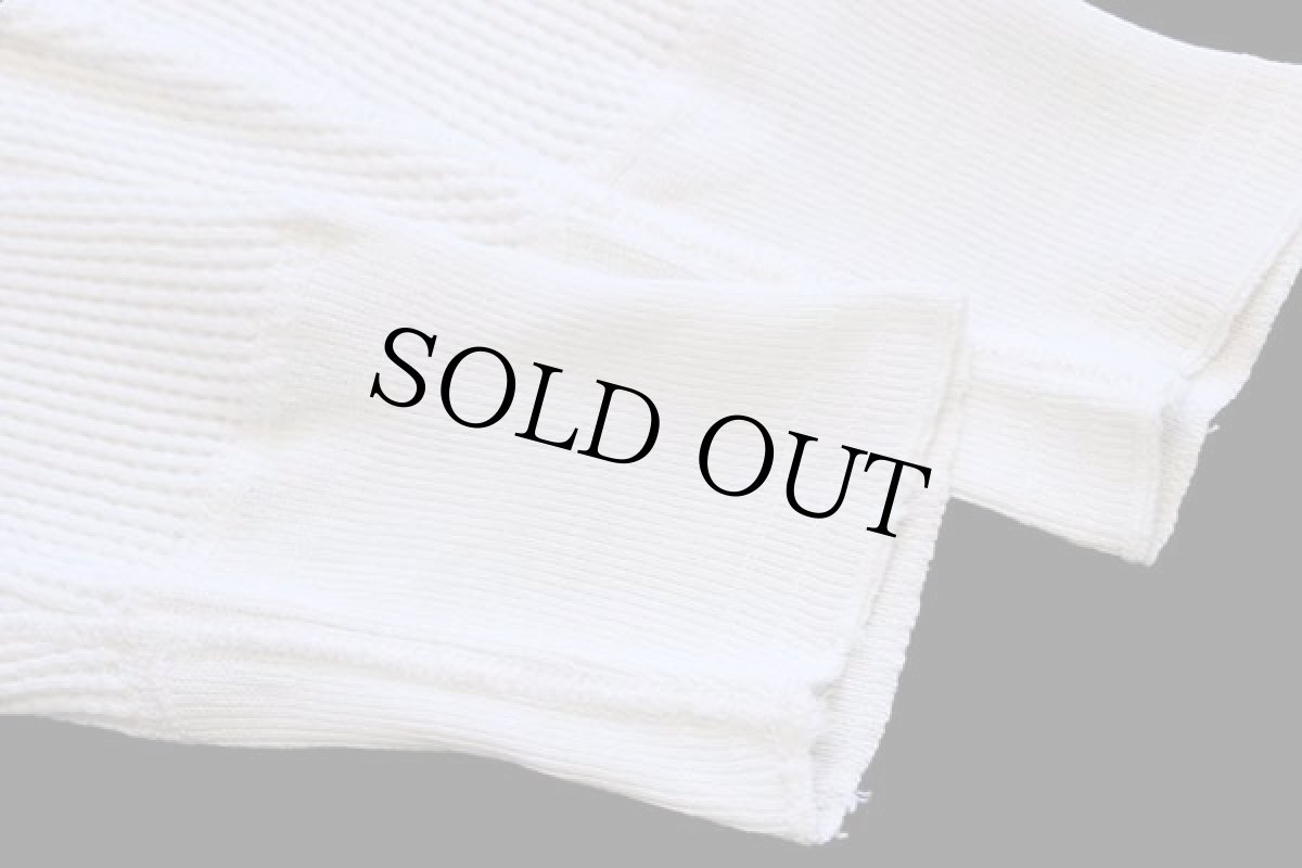 画像5: 50s MONTGOMERY WARD BRENT Healthgar コットン サーマルシャツ ナチュラル L (5)