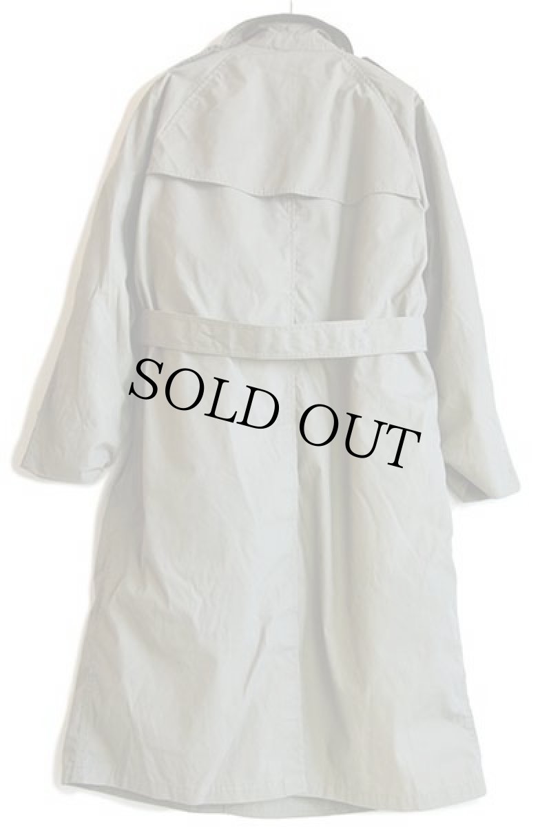 画像3: 10s 米軍 USMC キルティングライナー付き オールウェザー トレンチコート グリーングレー 40L★レインコート (3)