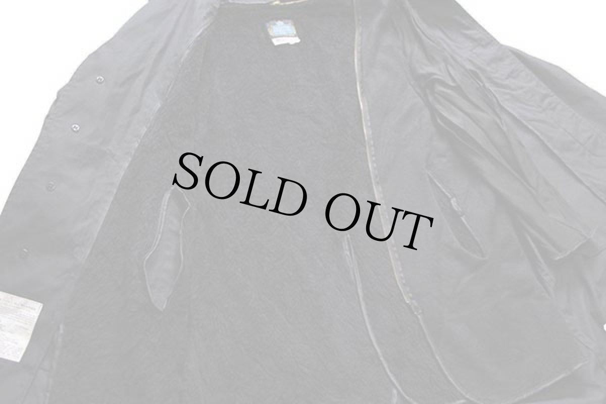 画像6: 00s USA製 米軍 U.S.NAVY ボアライナー付き オールウェザー ステンカラーコート 黒 44R★レインコート (6)