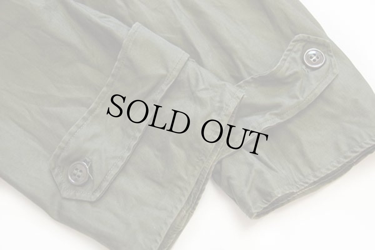 画像9: 50s 米軍 U.S.ARMY パッチ付き コットンサテン オーバーコート オリーブグリーン S-L★トレンチコート (9)