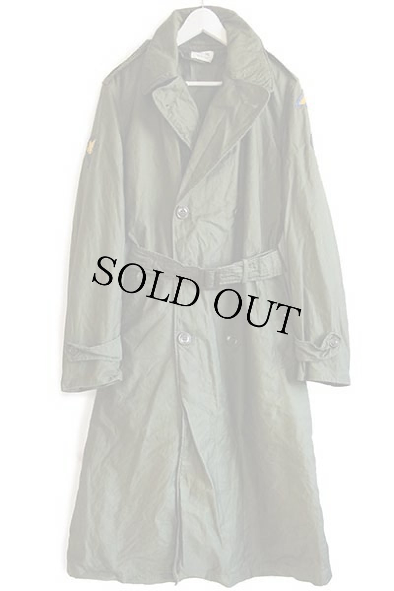 画像2: 50s 米軍 U.S.ARMY パッチ付き コットンサテン オーバーコート オリーブグリーン S-L★トレンチコート (2)