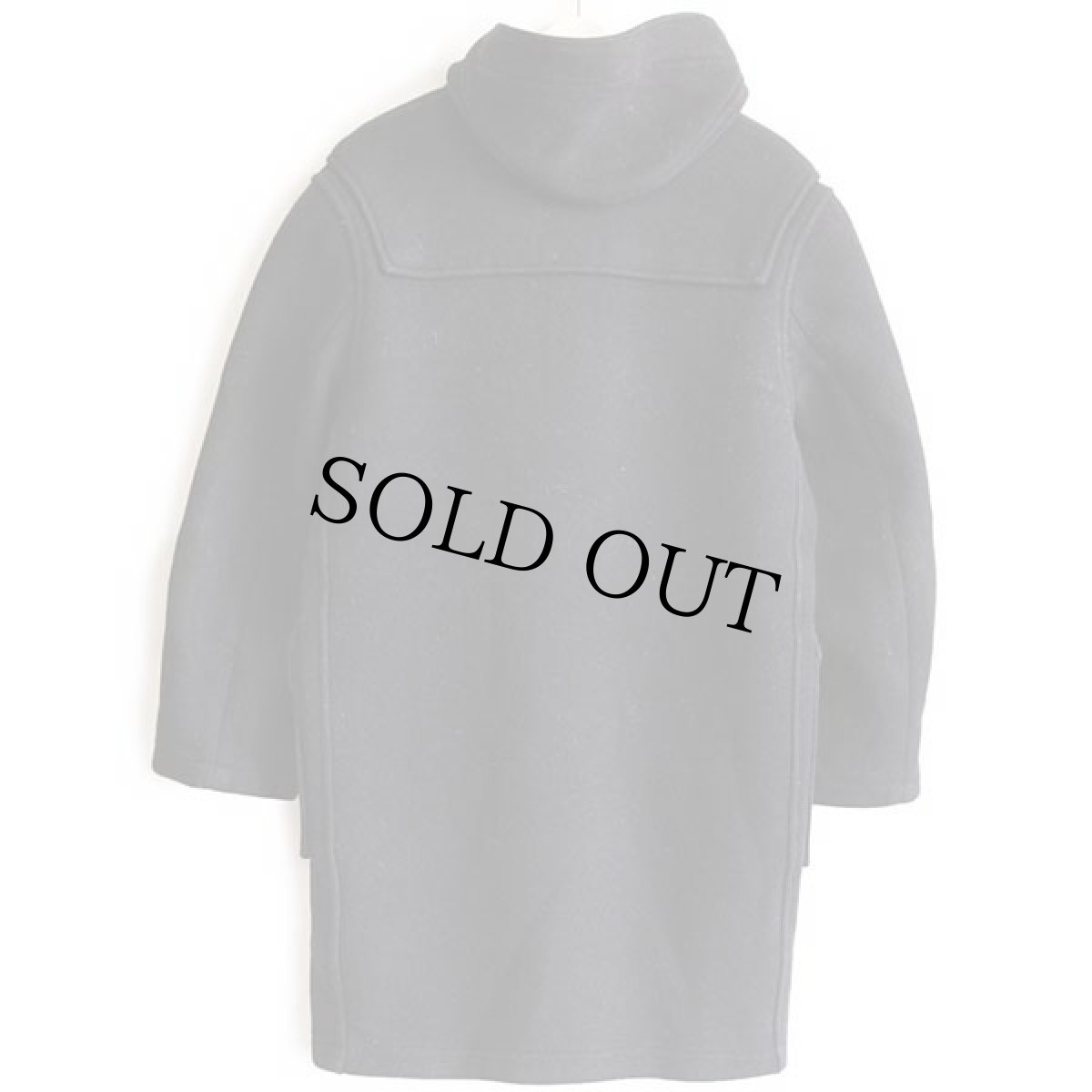 画像2: 90s 英国製 Gloverallグローバーオール タータンチェックライナー メルトン ウール ダッフルコート 黒 38 (2)