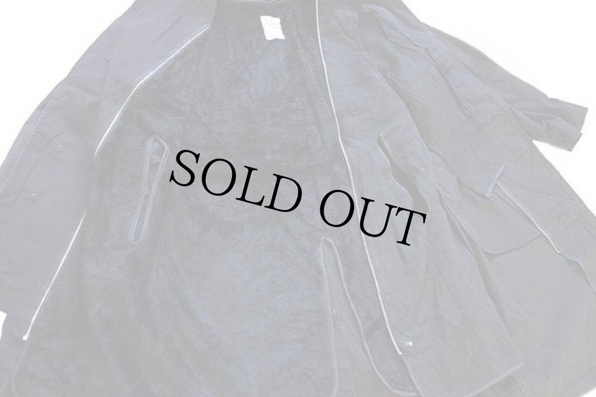 画像6: 80s 米軍 U.S.NAVY ボアライナー付き オールウェザー ステンカラーコート 黒 36XS★レインコート (6)