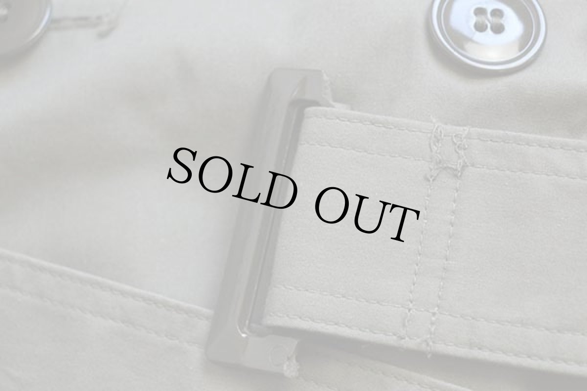 画像10: 10s 米軍 USMC キルティングライナー付き オールウェザー トレンチコート グリーングレー 40L★レインコート (10)