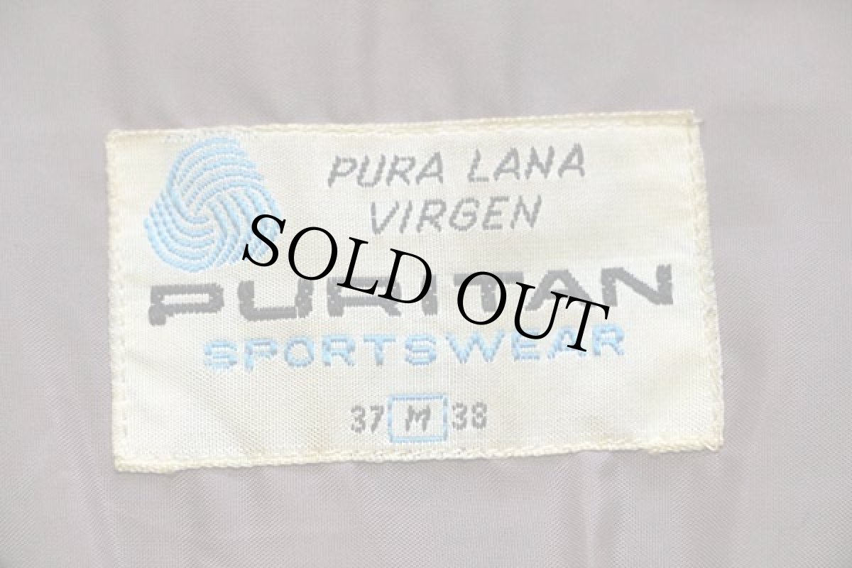 画像4: 60s PURITAN チェック ウールシャツ M (4)