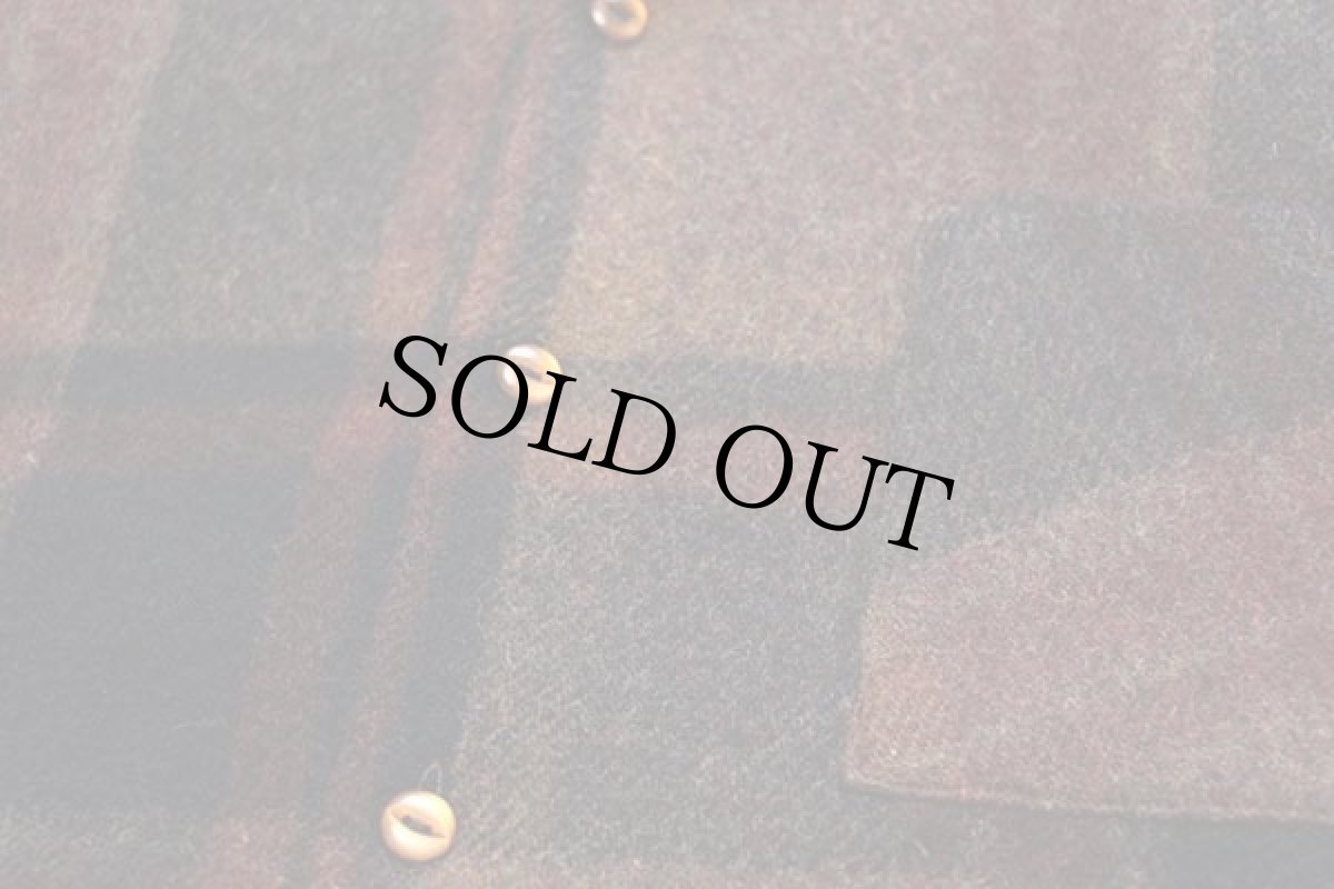 画像5: 60s PURITAN チェック ウールシャツ M (5)