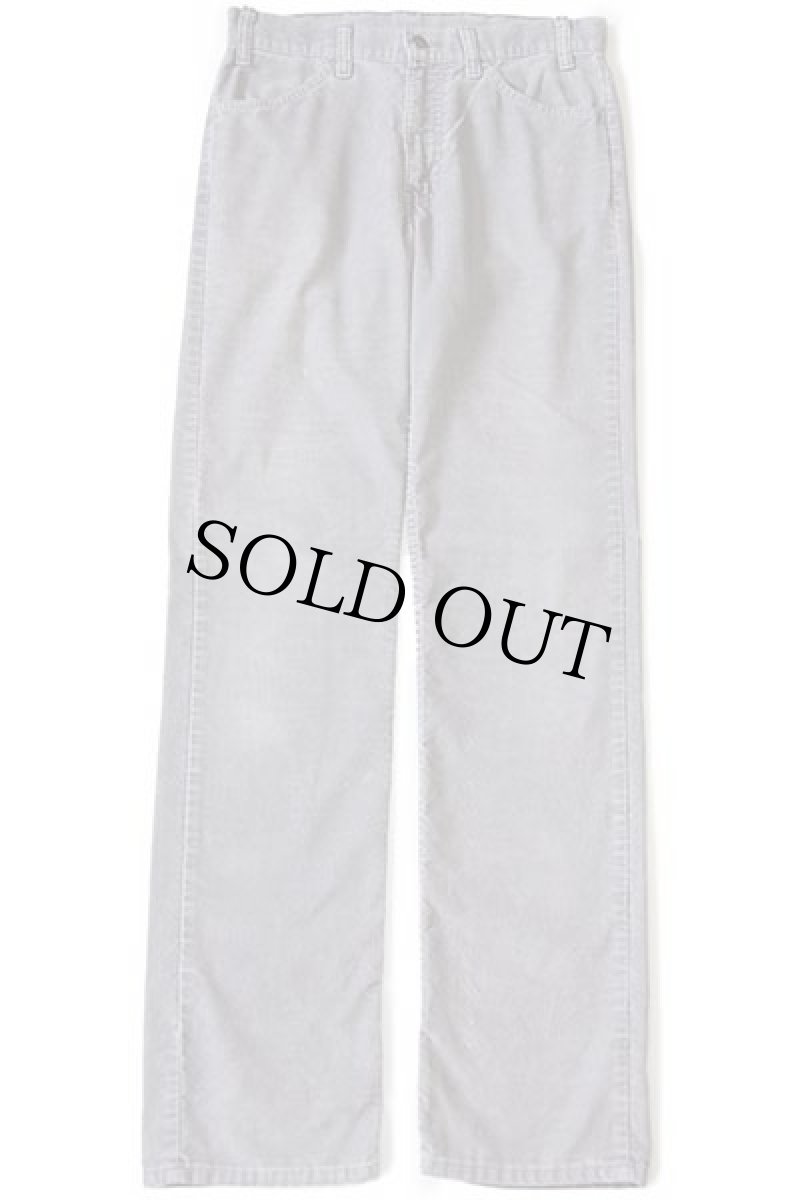 画像2: 80s Levi'sリーバイス 519 コーデュロイパンツ グレー w31 L34 (2)