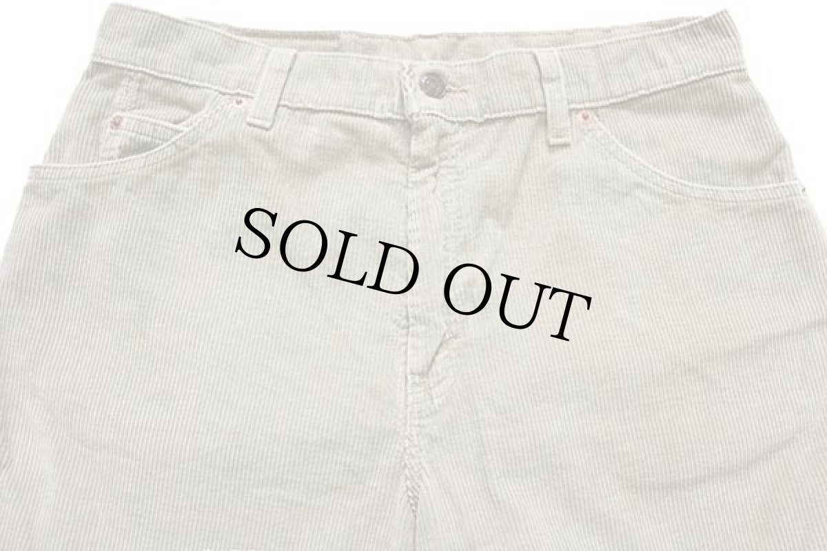 画像4: 90s USA製 Levi'sリーバイス 10952 太畝 コーデュロイパンツ グレーベージュ 13 M (4)