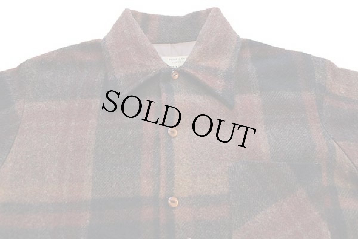 画像3: 60s PURITAN チェック ウールシャツ M (3)